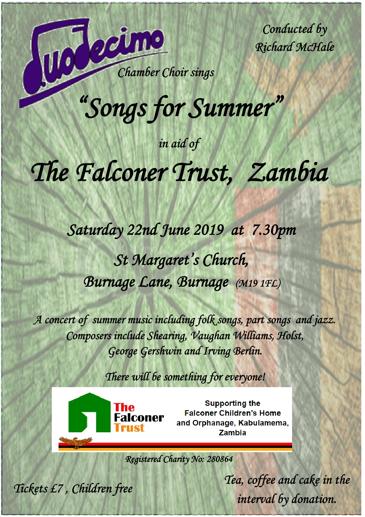 Duodecimo concert poster - St Margarets Burnage 22nd June 20191